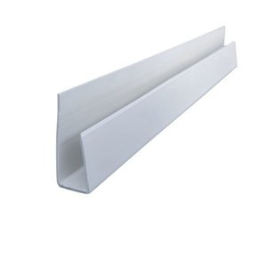 Kit com 75 m Acabamento Perfil "U" para Forro PVC 8mmx3cmx3,00m Bariri