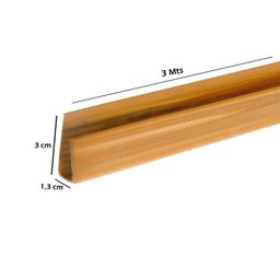 Kit com 75m de Acabamento Perfil "U" para Forro PVC 3cmx3,00m Bariri - 4