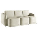 Ver imagem 6 de Sofá Cama Modulado Retrátil e Reclinável Decorativo Varsóvia 246cm Veludo Bege G33 - Gran Belo