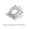 Spot de Embutir Ar70 Quadrado Orientável Face Recuada Branco Moon 1061057 - 2