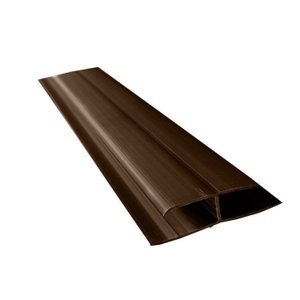 Kit com 75 m Emenda Rígida PVC Perfil H 8mmx4,5cmx3m Bariri
