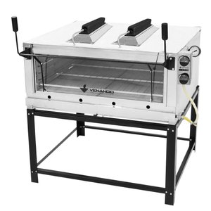 Forno Lastro a Gás Natural Venâncio Roma 90 com Infravermelho Inox Firiv90-43577