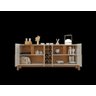 Buffet 4 Portas C/ Prateleiras Lizz 1,90 Off-white/cedro - 3
