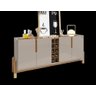 Buffet 4 Portas C/ Prateleiras Lizz 1,90 Off-white/cedro - 4