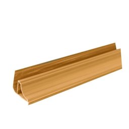 Kit com 75 m de Meia Cana Revestimento PVC 3,8cmx3m Bariri - 1