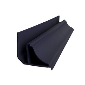 Kit com 75 m Meia Cana Revestimento PVC Preto 3m Bariri