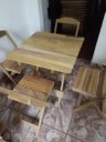 Ver imagem 1 de Conjunto de Mesa com 4 cadeiras Marcenaria Aliberti 01