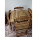 Ver imagem 5 de Conjunto de Mesa com 4 cadeiras Marcenaria Aliberti 01