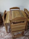 Ver imagem 5 de Conjunto de Mesa com 4 cadeiras Marcenaria Aliberti 01