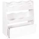 Ver imagem 1 de Organizador Livreiro com Baú Enrico Moderno 4 Prateleiras MDF Branco Woodcore