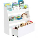 Ver imagem 2 de Organizador Livreiro com Baú Enrico Moderno 4 Prateleiras MDF Branco Woodcore