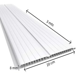 Kit com 60 m² Forro de Pvc 8mm X 20 Cm X 3,00m Bariri - 4