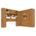 Ver imagem 3 de Guarda-roupa Casal Modulado Andorra 10 Portas 4 Gavetas com Espelho Cinamomo - Pnr Móveis
