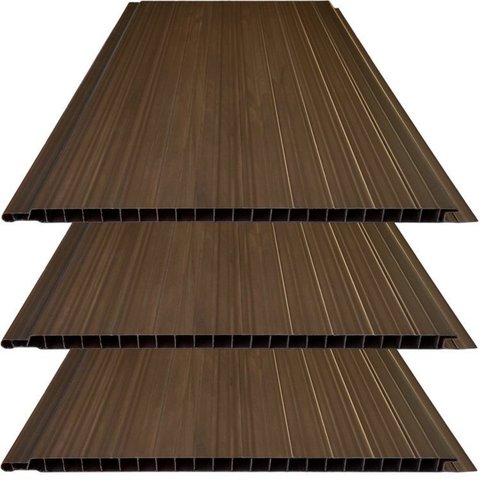Kit 60m² Forro de PVC Plus 8MMX20CMX3M Marrom/Mogno Bariri