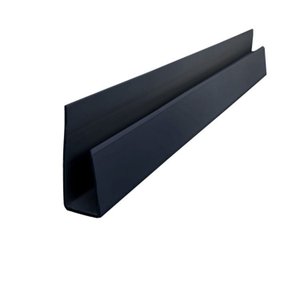 Kit com 150 m Acabamento Perfil para Forro Pvc Preto 300cm Bariri