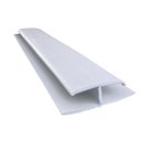 Ver imagem 1 de Kit 150m de Emenda Rígida PVC Perfil H 4,5CMX3M Branco/Gelo Bariri