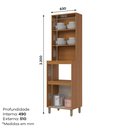 Ver imagem 3 de Torre Quente 02 Fornos com Porta de Vidro 63cm Venaly C590 Cinamomo Off White - Henn