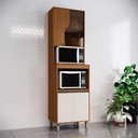 Ver imagem 4 de Torre Quente 02 Fornos com Porta de Vidro 63cm Venaly C590 Cinamomo Off White - Henn