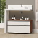 Ver imagem 1 de Gabinete para Banheiro com Rodízio 80cm 2 Gavetas Safira Inferior