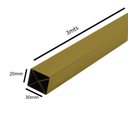 Ver imagem 3 de Kit 180m Tubometalon de PVC 20MMX30MM 300cm Branco/Mistura Pigmentada Bariri