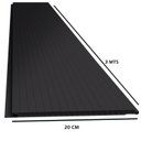 Ver imagem 3 de Kit 90m² Forro de PVC 8MMX20CMX3M(6m²) p/Cx Preto Bariri