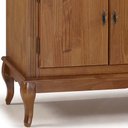 Ver imagem 3 de Balcão Linz 3 Portas Pés Luis Xv 99 X 132 X 45 Cm (a X L X P) - Cor Imbuia Glazer
