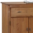 Ver imagem 4 de Balcão Linz 3 Portas Pés Luis Xv 99 X 132 X 45 Cm (a X L X P) - Cor Imbuia Glazer