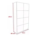 Ver imagem 4 de Armário 8 portas guarda volume locker com chave em mdf