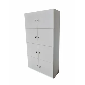Armário 8 portas guarda volume locker com chave em mdf