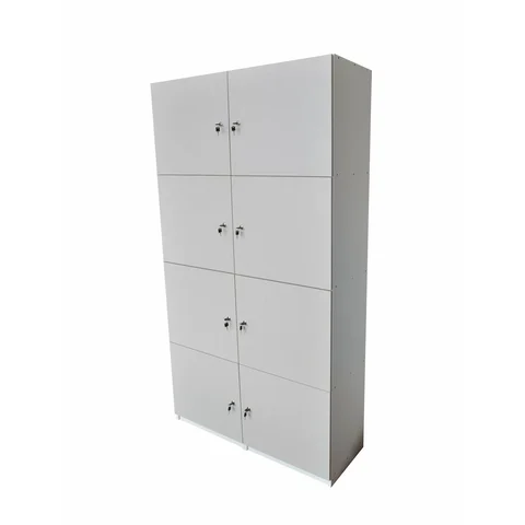Armário 8 Portas Guarda Volume Locker com Chave em MDF