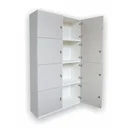 Ver imagem 2 de Armário 8 portas guarda volume locker com chave em mdf