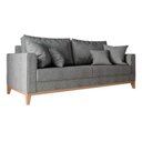 Ver imagem 5 de Sofá 3 Lugares Beny Base de Madeira Linho Cinza Madeira Prima