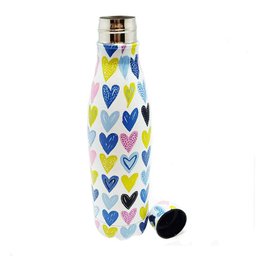 Garrafa de Água em Alumínio 500ml Coração 677523 - Kit - 2