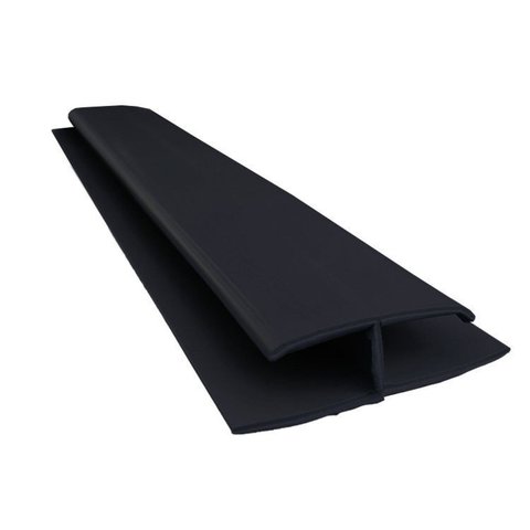Kit 225m de Emenda Rígida PVC Perfil H 4,5CMX3M Preto Bariri