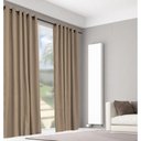 Ver imagem 1 de Cortina Blackout Tecido 5,00x2,70 Para Trilho Simples:Avelã