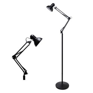 Luminaria Chao Articulavel Flexivel Piso Abajur Pedestal Lustre Sala Quarto Escritorio Iluminaçao Mu