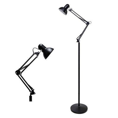 Luminaria Chao Articulavel Flexivel Piso Abajur Pedestal Lustre Sala Quarto Escritorio Iluminaçao Mu