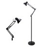 Luminaria Chao Articulavel Flexivel Piso Abajur Pedestal Lustre Sala Quarto Escritorio Iluminaçao Mu - 1