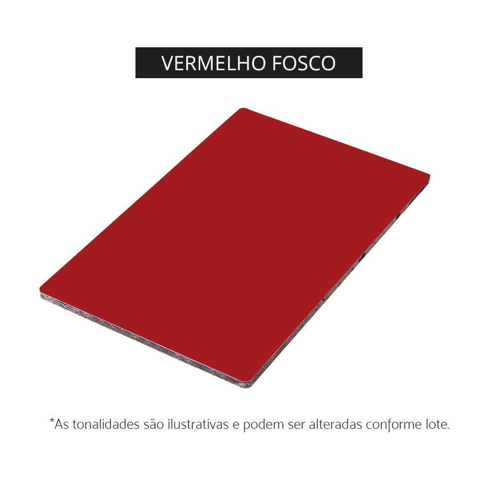 Chapa de ACM Vermelho Fosco - 1,22 x 2,50m - 3mm - 2