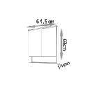 Ver imagem 4 de Espelheira para Banheiro Cecília 2 Portas com Espelho