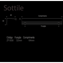 Ver imagem 3 de Puxador Sottile 32mm Fosco Zen Design Zp1858.30