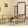 Kit Mesa Dobrável Retrátil de Parede 13 Lugares com Bancos(2,75m) - Noronha - 8