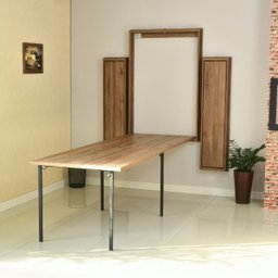 Kit Mesa Dobrável Retrátil de Parede 13 Lugares com Bancos(2,75m) - Noronha - 6
