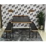 Kit Mesa Dobrável Retrátil de Parede 13 Lugares com Bancos(2,75m) - Noronha - 11