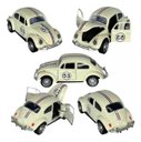 Ver imagem 5 de Super Carrinho Fusca 1957 Ferro Fricção Metal Miniatura 53 Réplica Coleção