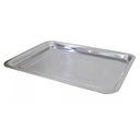 Ver imagem 1 de Kit 6 Bandeja Retangular Aço Inox Rasa para Servir 36 x 27cm