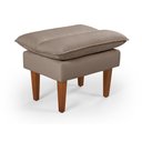 Ver imagem 5 de Sofá Cama Andorra com Banqueta Suede 3 Lugares Chocolate 377 Império
