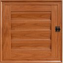 Ver imagem 1 de Porta Alumínio Revestimento Madeiro Abrigo Alçapão 80x80 - Linha 25