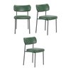 Kit 3 Cadeiras Camila para Sala Jantar Gourmet em Aço-couríssimo-edecasamoveis - 3