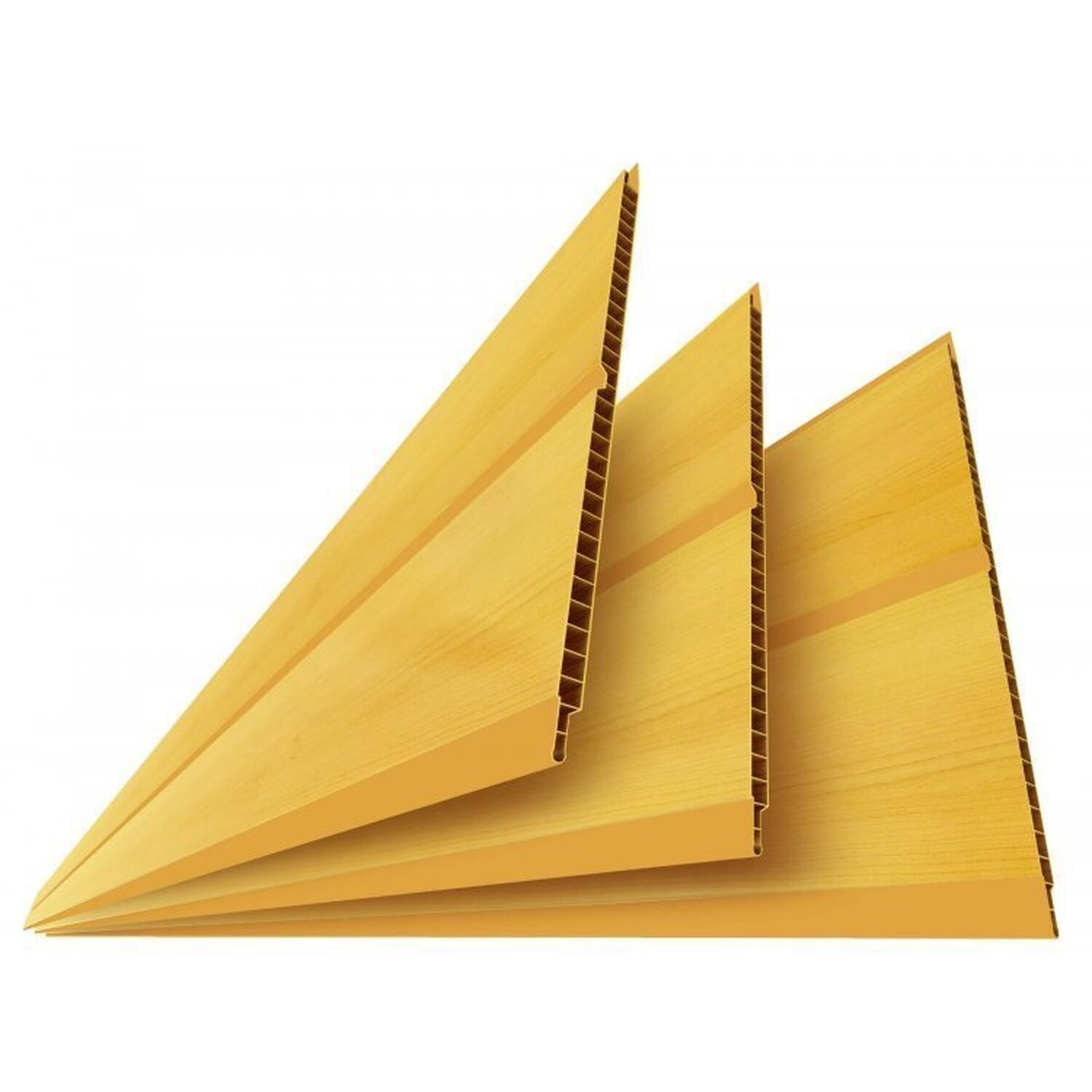 Kit com 30 m² Forro de PVC 8mm x 20cm x 3M Polifort  - 1